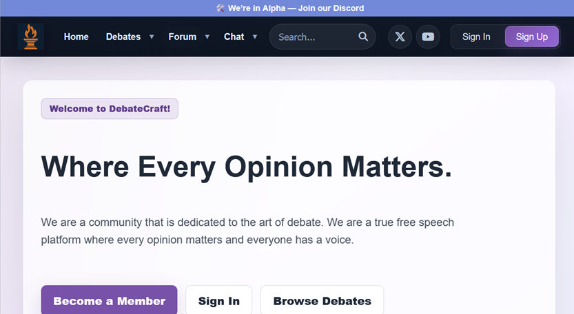 DebateCraft Preview